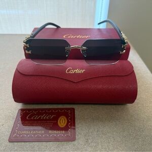 Cartier glasses cheetah design